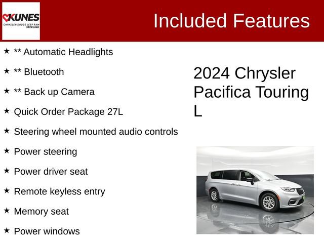 Certified 2024 Chrysler Pacifica Touring-L FWD image 3