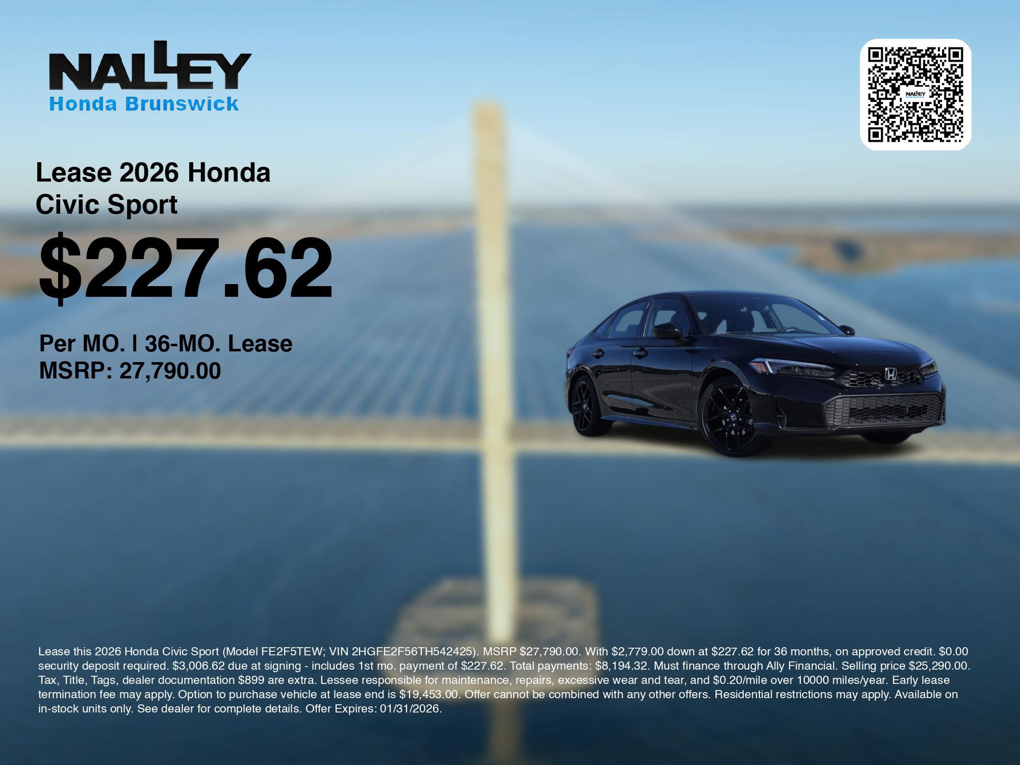 New 2026 Honda Civic Sport image 3