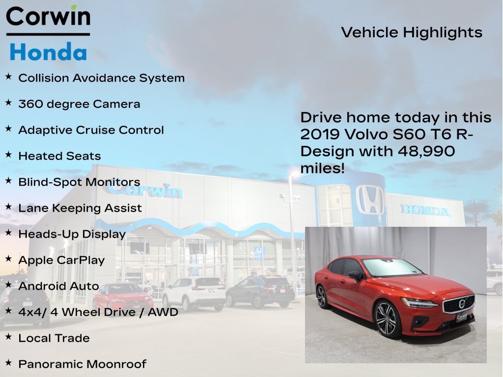 Used 2019 Volvo S60 T6 R-Design AWD/4WD image 7