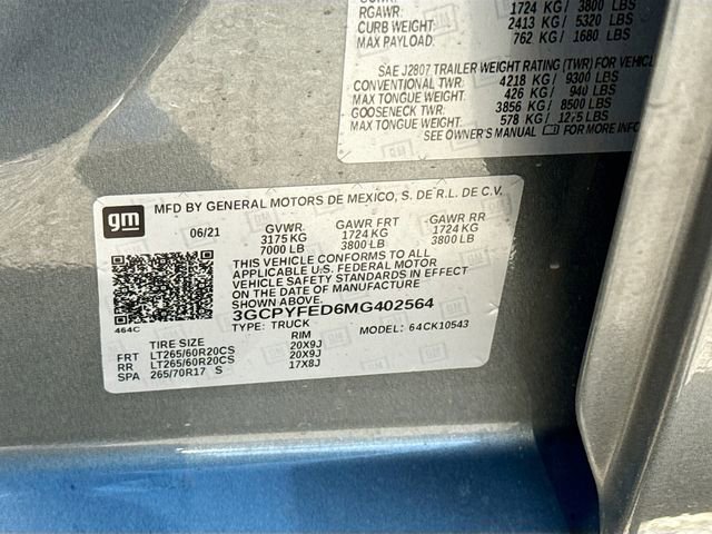 Used 2021 Chevrolet Silverado 1500 LT Trail Boss w/ Bed Protection Package image 32