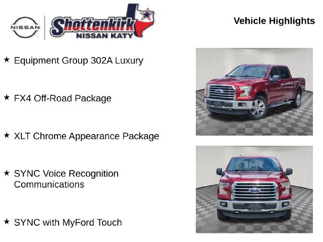 Used 2015 Ford F150 XLT w/ Equipment Group 302A Luxury AWD/4WD image 6