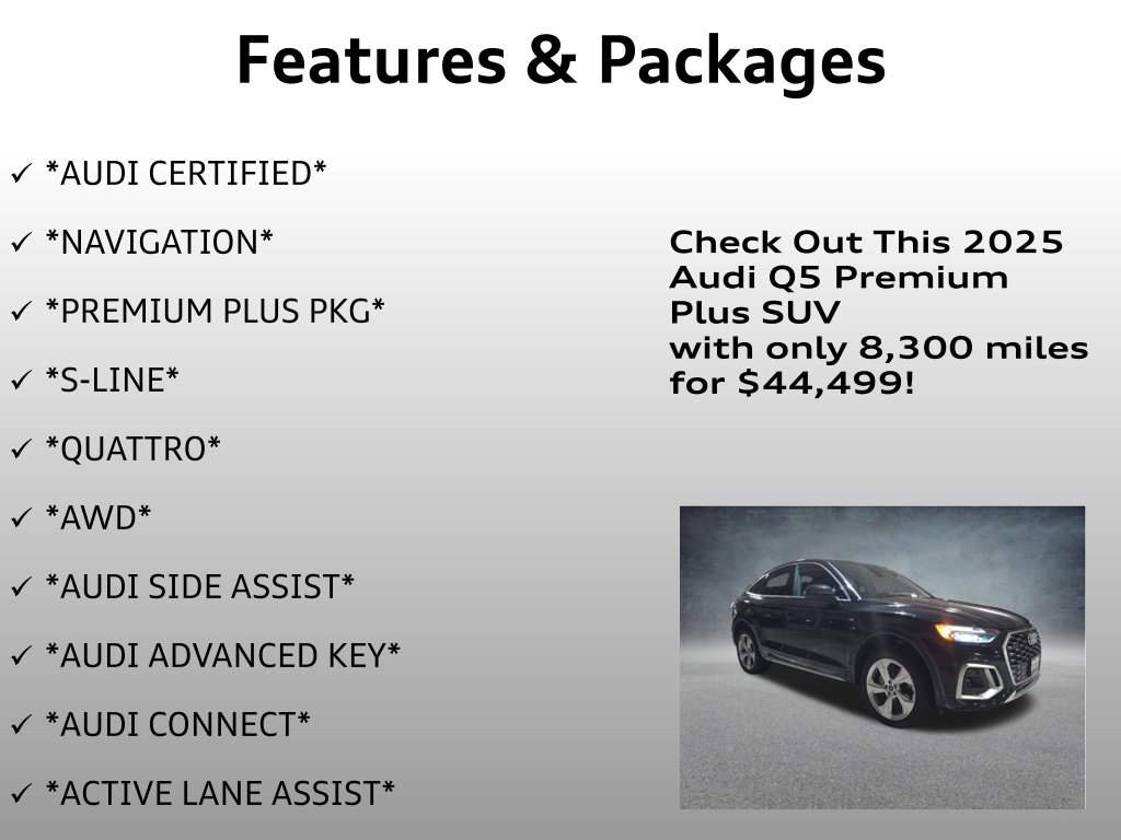 Certified 2025 Audi Q5 2.0T Premium Plus w/ Premium Plus Package image 4