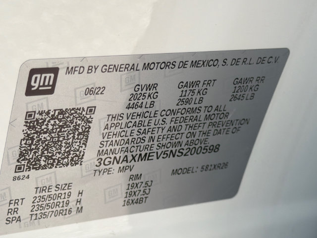 Used 2022 Chevrolet Equinox RS w/ RS Leather Package FWD image 34