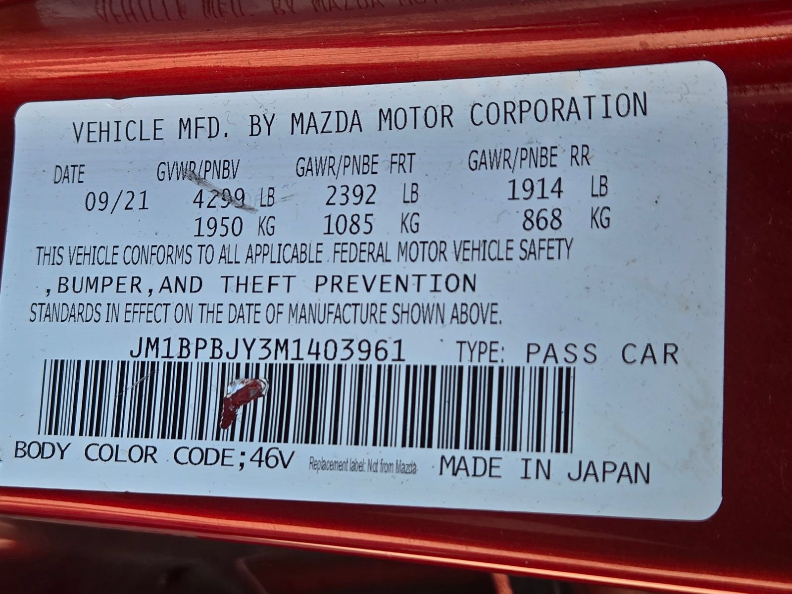 Used 2021 MAZDA MAZDA3 AWD 2.5 Turbo Hatchback image 12