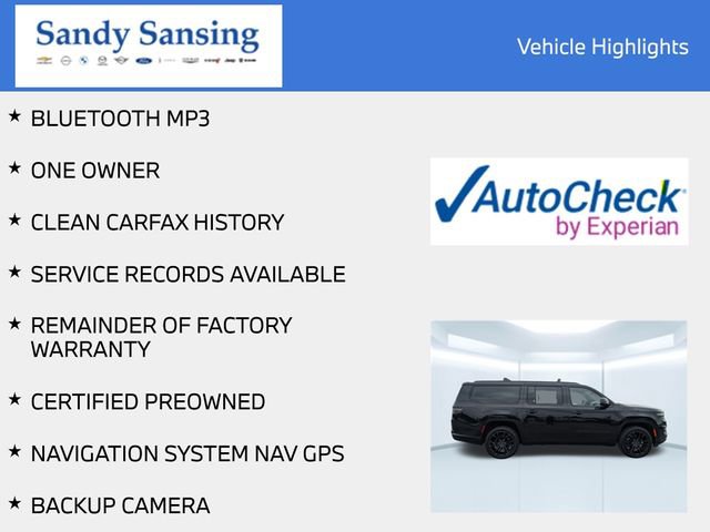 Used 2024 Jeep Grand Wagoneer L Series II w/ Quick Order Packagew 28T image 6