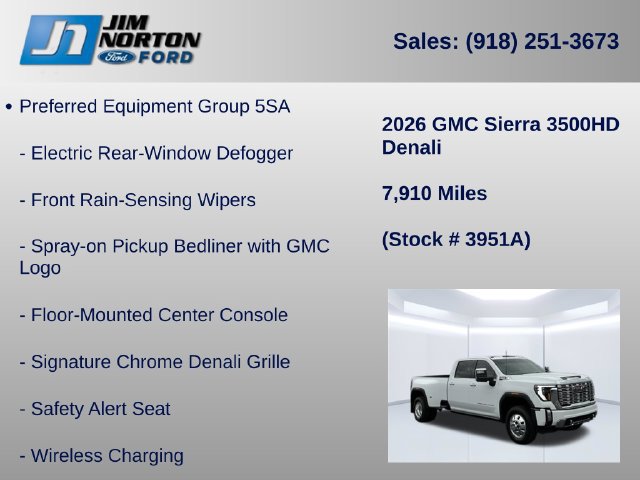 Used 2026 GMC Sierra 3500 Denali w/ Denali Reserve Package AWD/4WD image 21