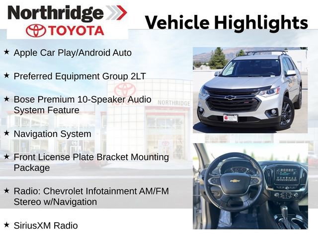 Used 2019 Chevrolet Traverse RS w/ LPO, Floor Liner Package FWD image 2