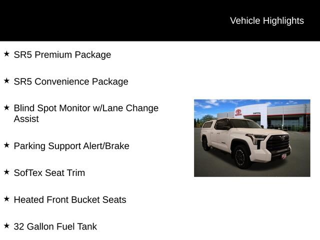 Used 2022 Toyota Tundra SR5 w/ SR5 Premium Package RWD image 2