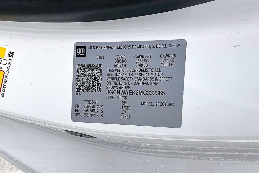 Used 2021 Chevrolet Silverado 1500 W/T w/ WT Value Package image 20