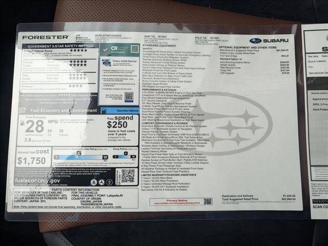 New 2026 Subaru Forester Touring image 19