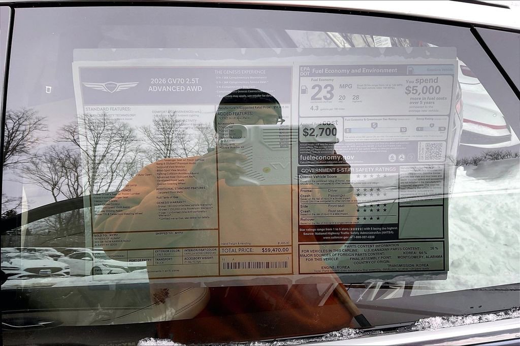 New 2026 Genesis GV70 2.5T Advanced image 12