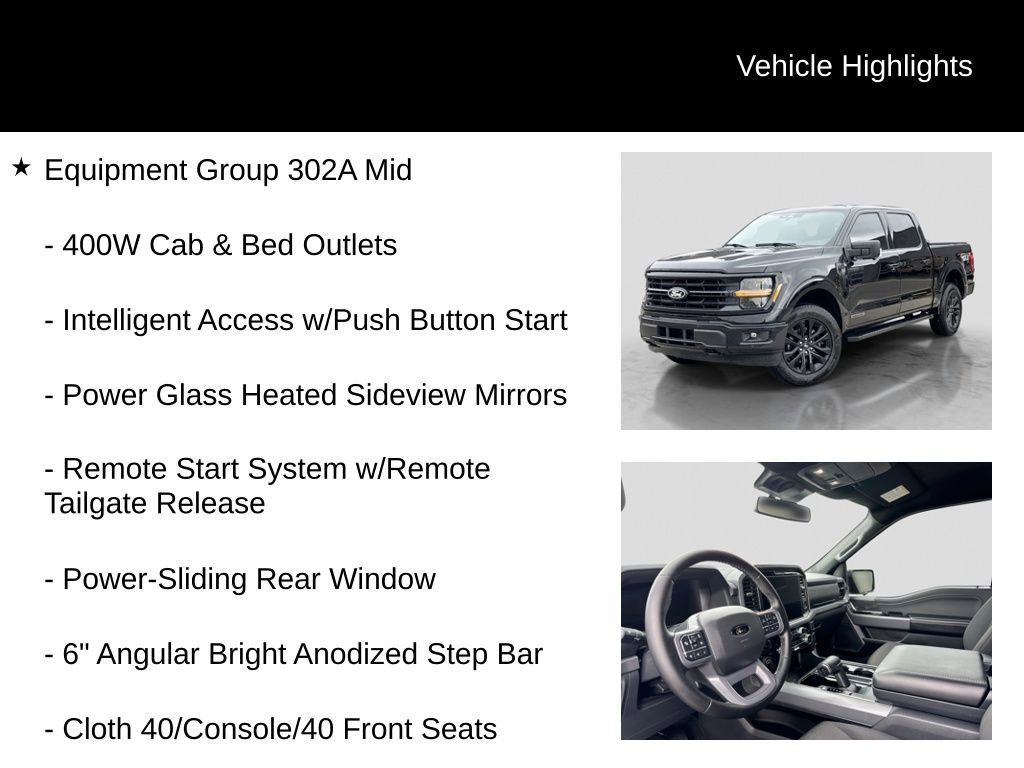 Certified 2025 Ford F150 XLT w/ Equipment Group 302A MID AWD/4WD image 11