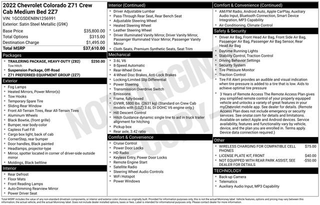 Used 2022 Chevrolet Colorado Z71 image 29