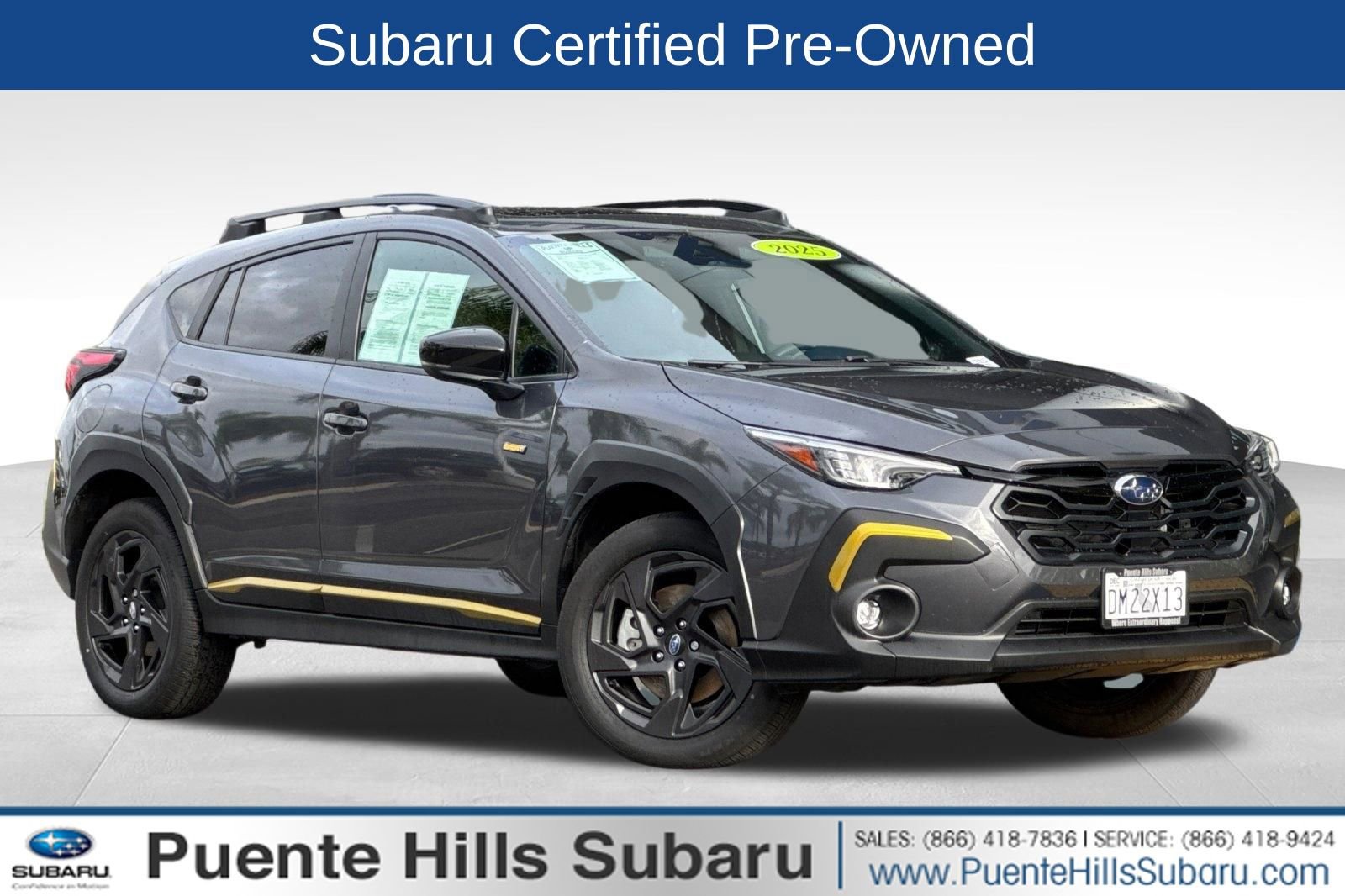Certified 2025 Subaru Crosstrek 2.5i Sport w/ Crosstrek Mirror Package AWD/4WD image 1