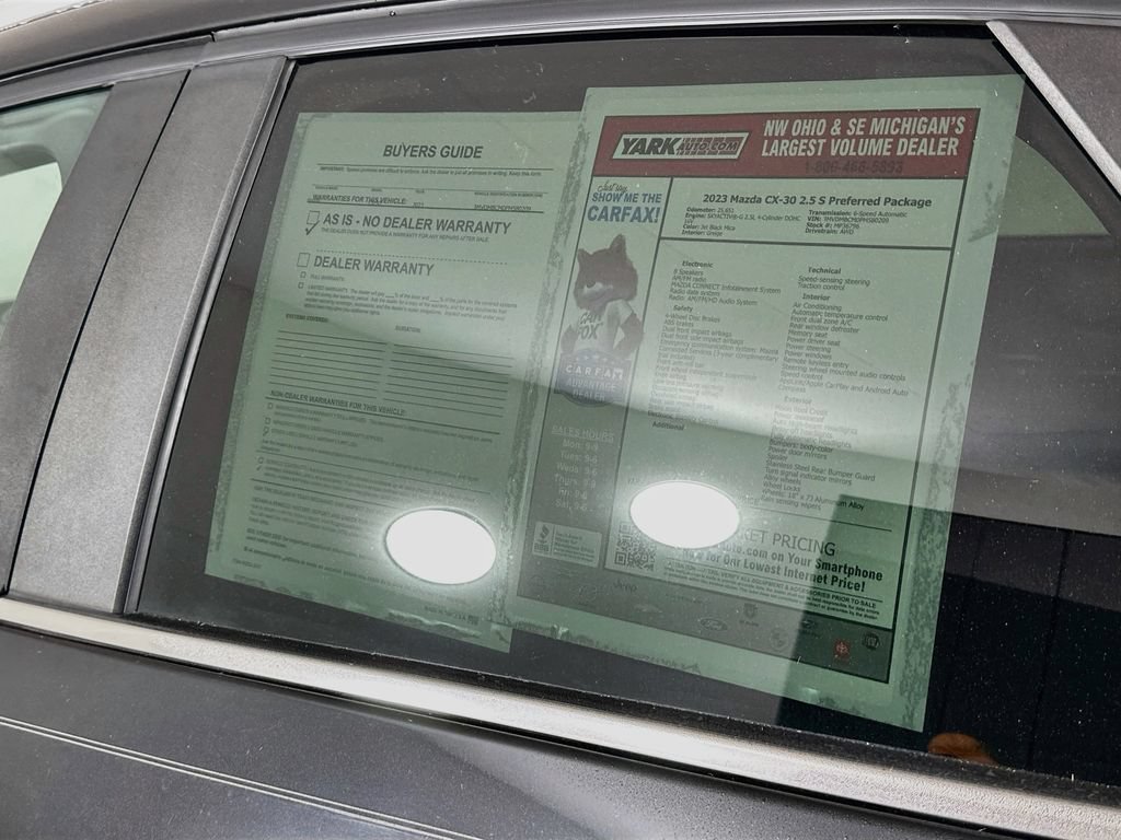 Certified 2023 MAZDA CX-30 AWD 2.5 S w/ Preferred Package image 12