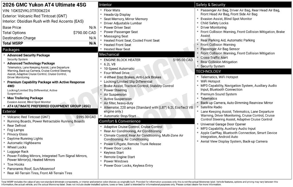 Used 2026 GMC Yukon AT4 Ultimate AWD/4WD image 39