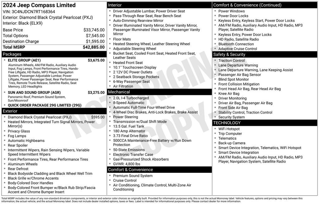 Used 2024 Jeep Compass Limited w/ Elite Group image 12
