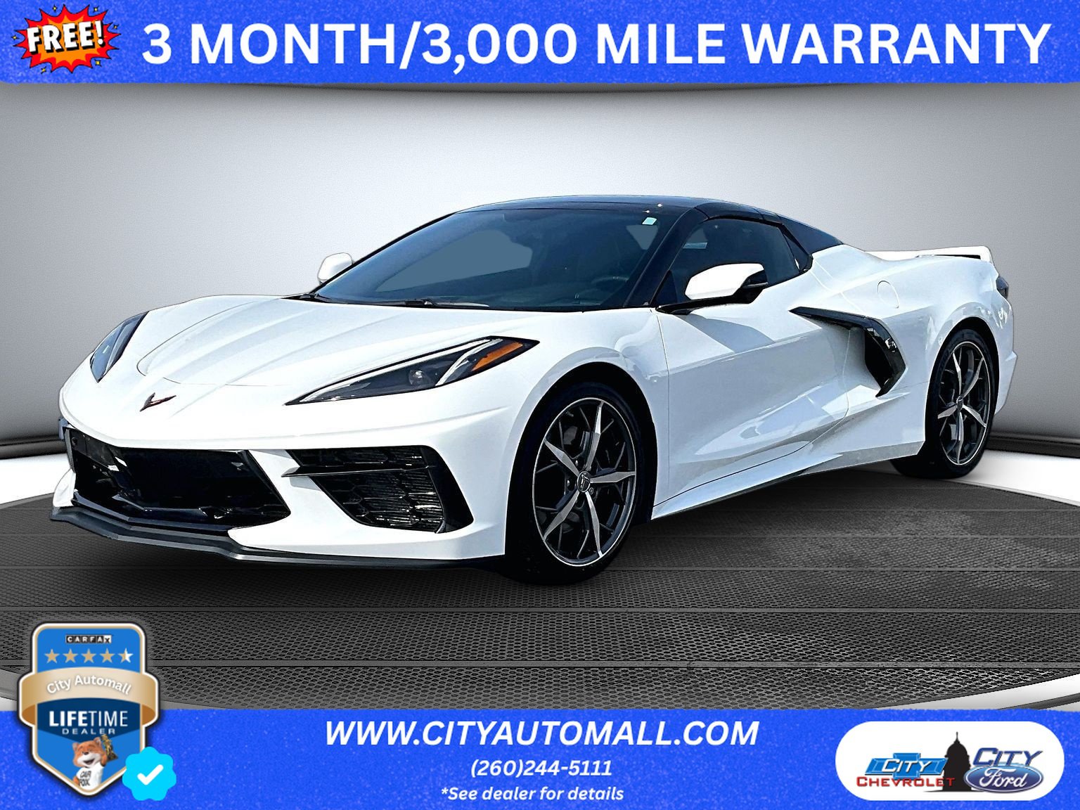 Used 2022 Chevrolet Corvette Stingray Premium Conv w/ Z51 Performance Package RWD image 1