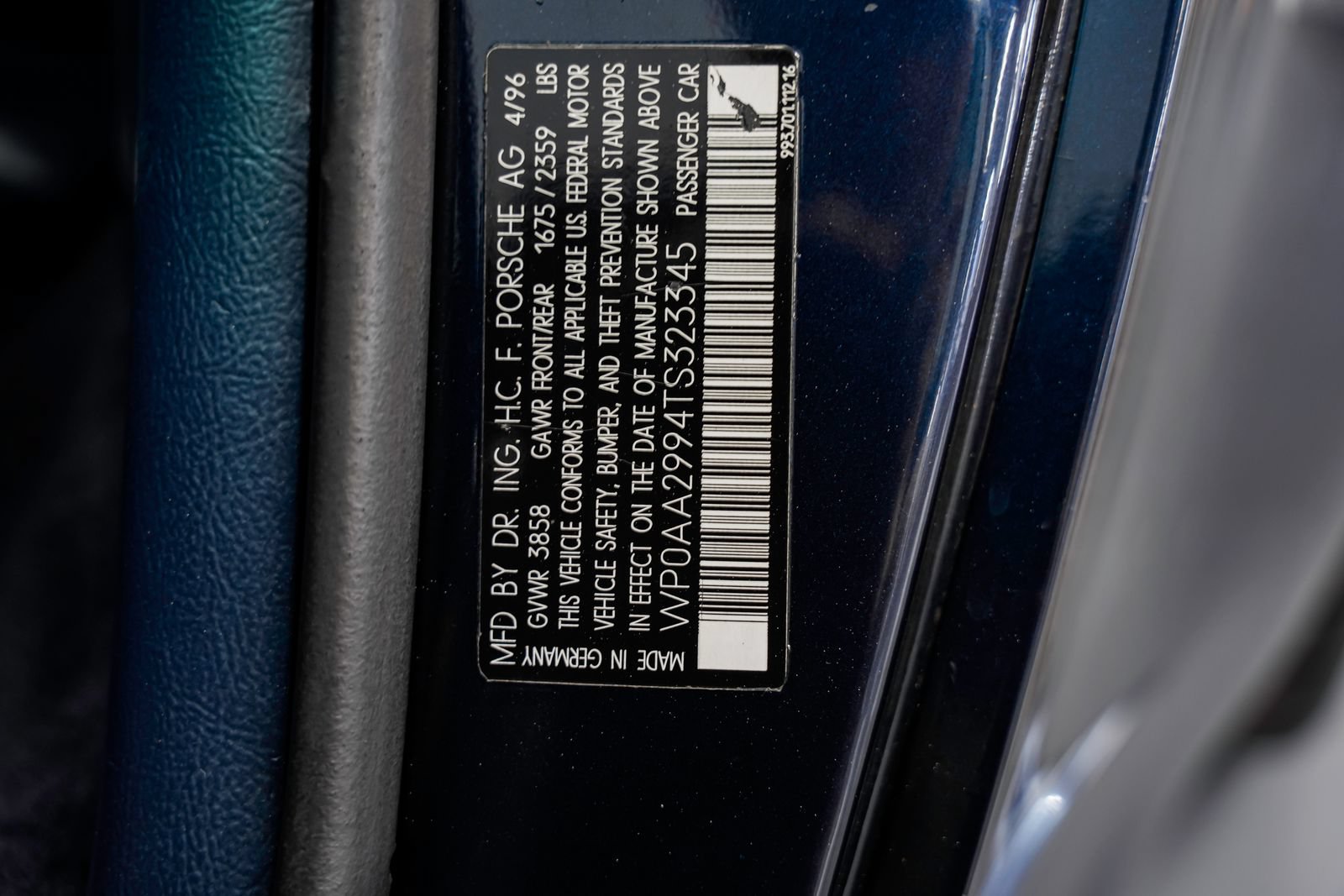 Used 1996 Porsche 911 Carrera 4S AWD/4WD image 49