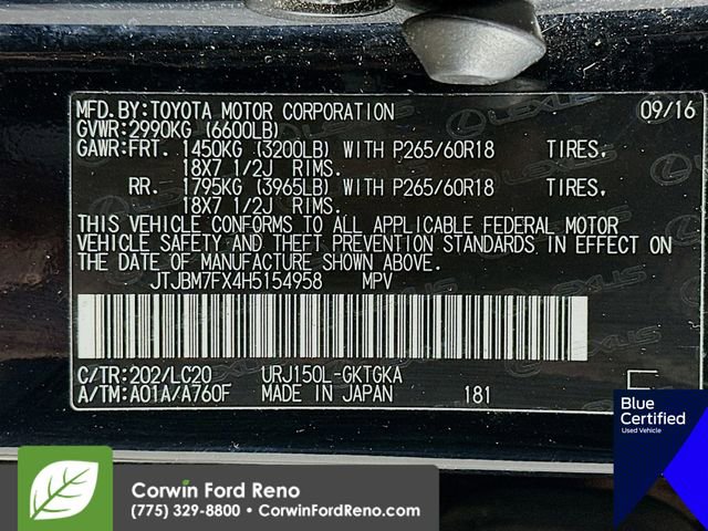 Used 2017 Lexus GX 460 AWD/4WD image 37
