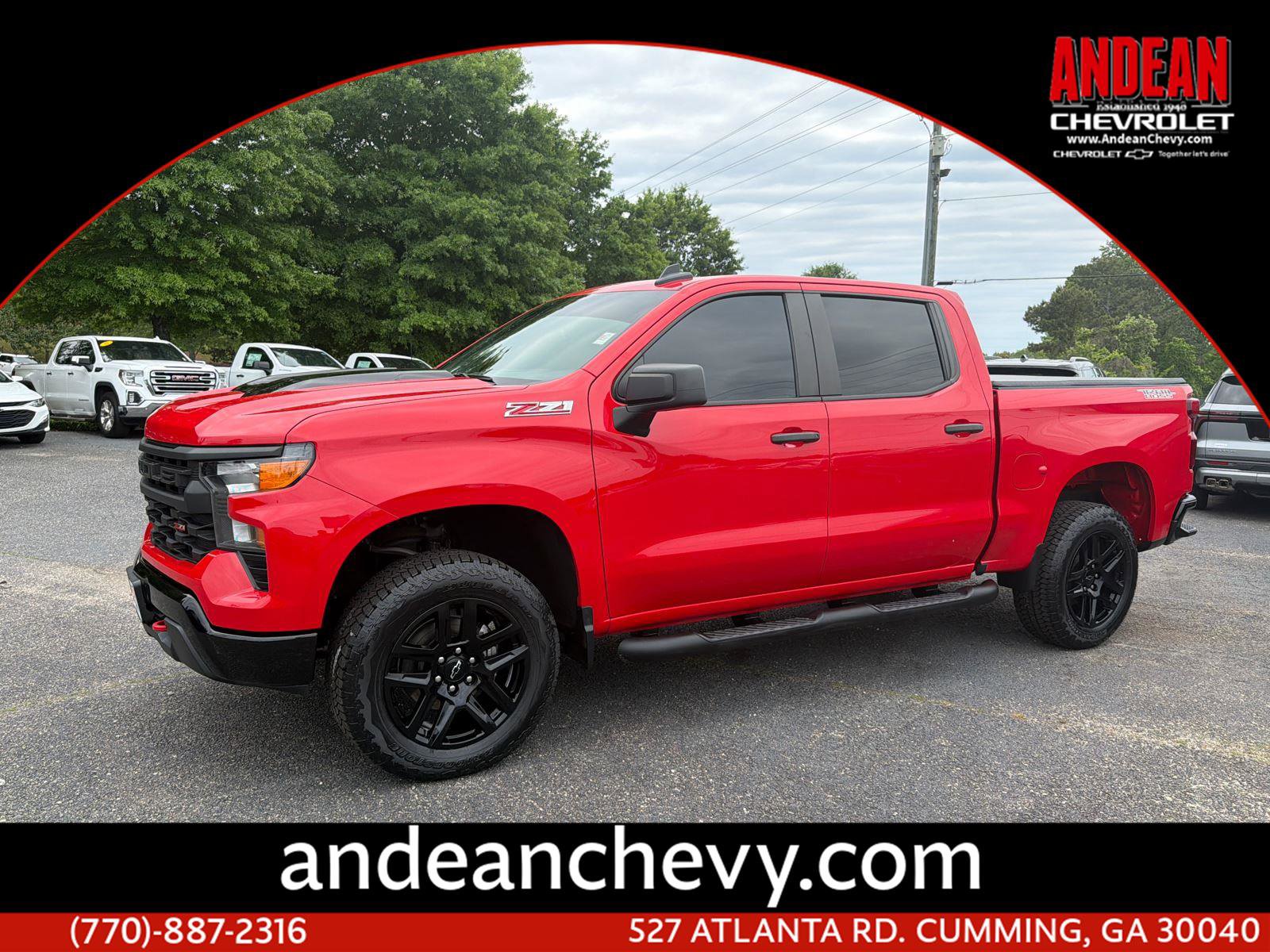 Certified 2022 Chevrolet Silverado 1500 Custom Trail Boss w/ LPO, Dark Essentials Package AWD/4WD image 1