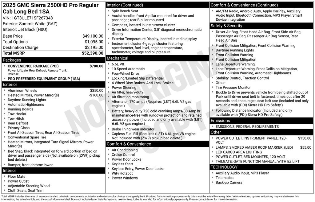 New 2025 GMC Sierra 2500 Pro w/ Convenience Package image 27