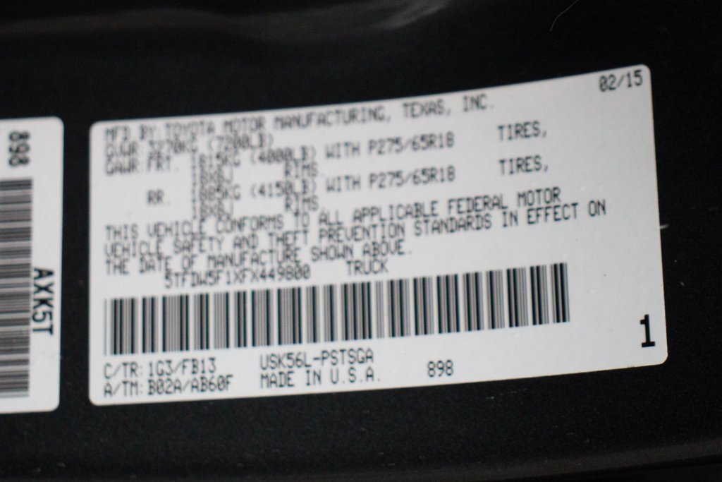 Used 2015 Toyota Tundra SR5 w/ TRD Off Road Package image 48