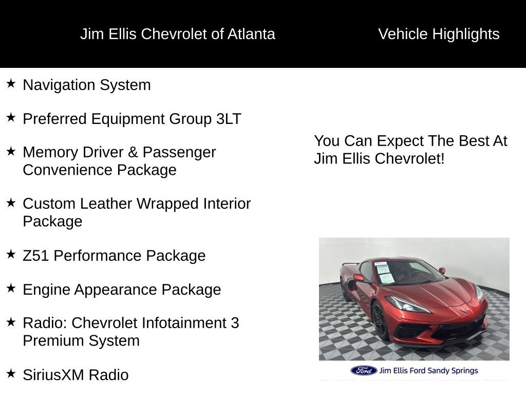 Used 2021 Chevrolet Corvette Stingray Premium Cpe w/ Z51 Performance Package image 5