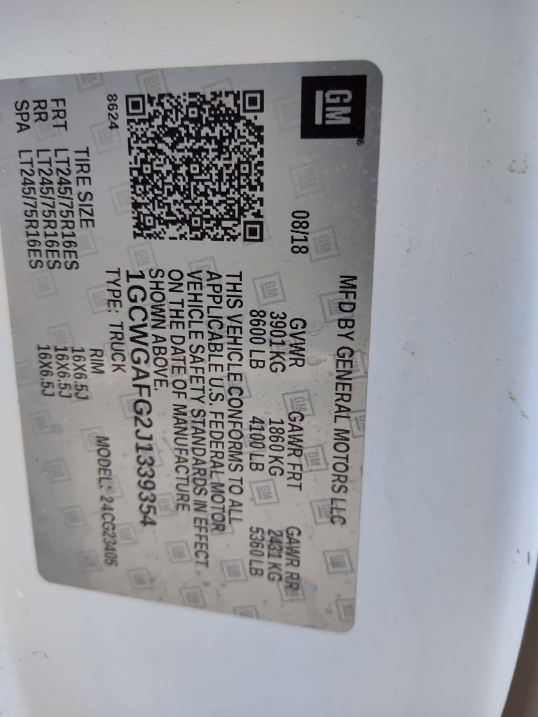 Used 2018 Chevrolet Express 2500 w/ Driver Convenience Package image 31