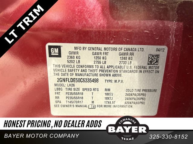 Used 2012 Chevrolet Equinox LT w/ All-Star Package image 29