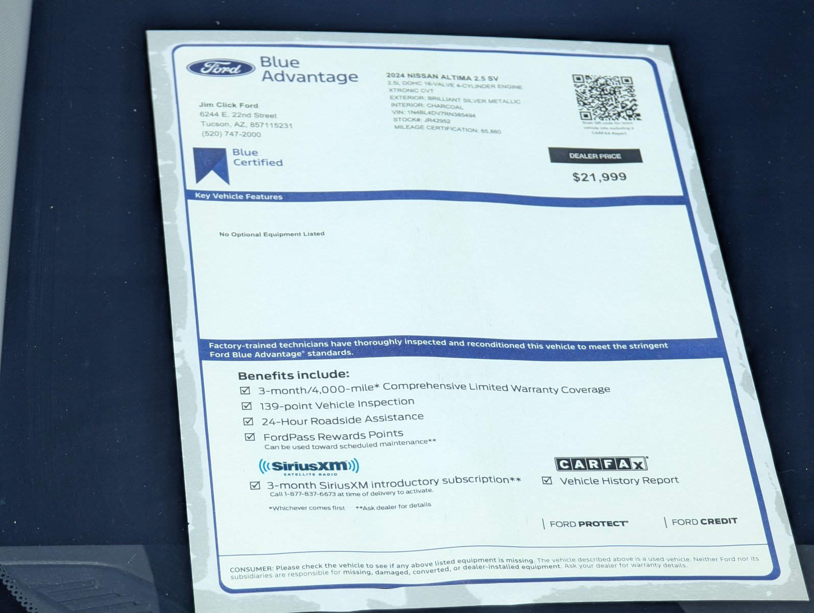 Used 2024 Nissan Altima 2.5 SV FWD image 13