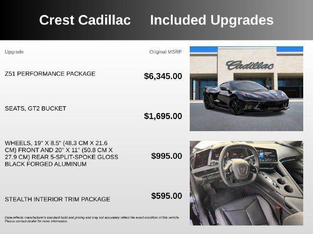 Used 2026 Chevrolet Corvette Stingray Preferred Cpe w/ Z51 Performance Package RWD image 5