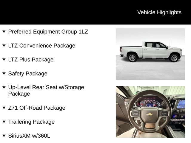 Certified 2021 Chevrolet Silverado 1500 LTZ w/ Z71 Off-Road Package AWD/4WD image 16