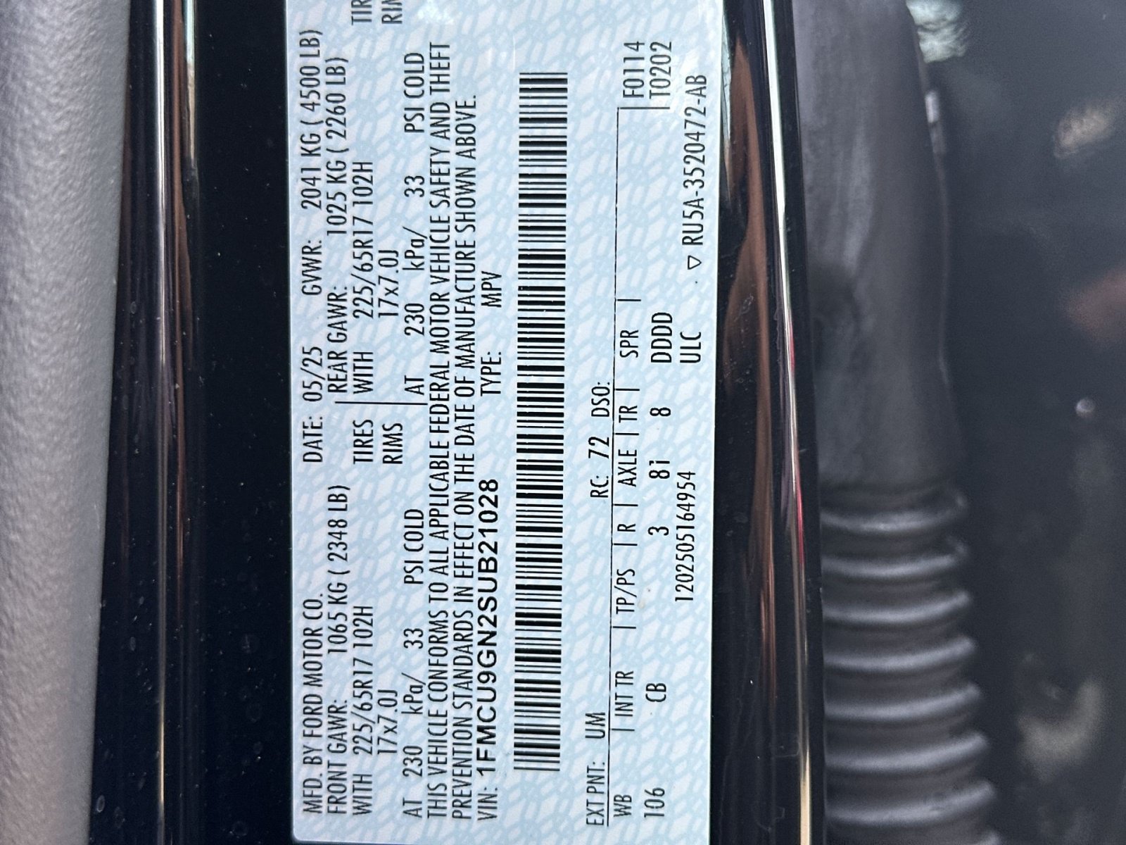 Certified 2025 Ford Escape Active AWD/4WD image 35