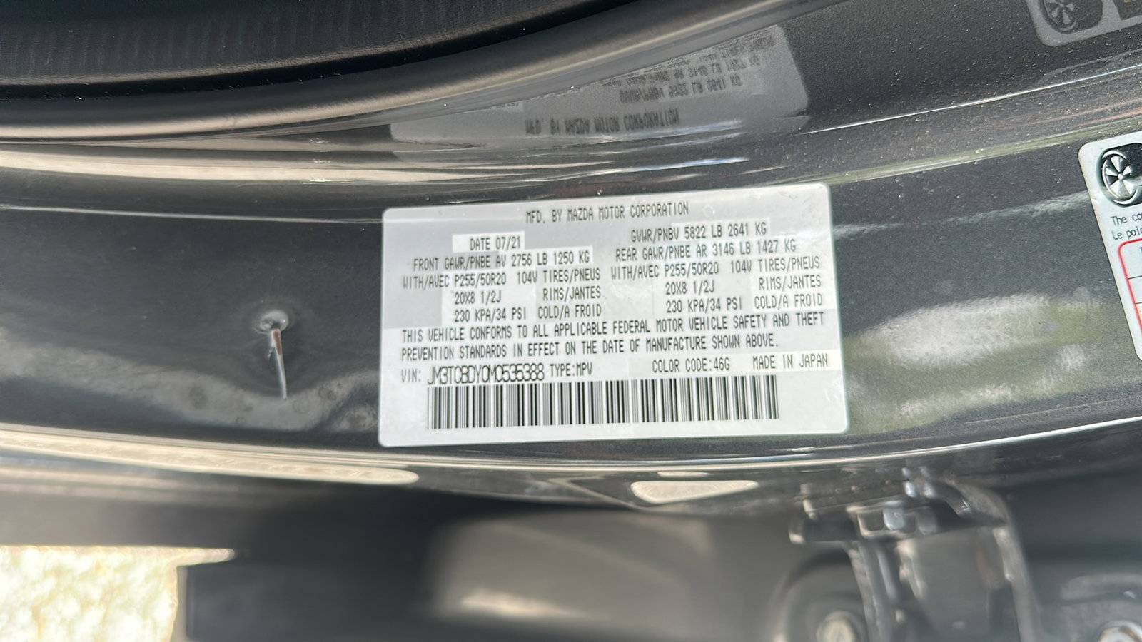 Used 2021 MAZDA CX-9 Grand Touring image 11