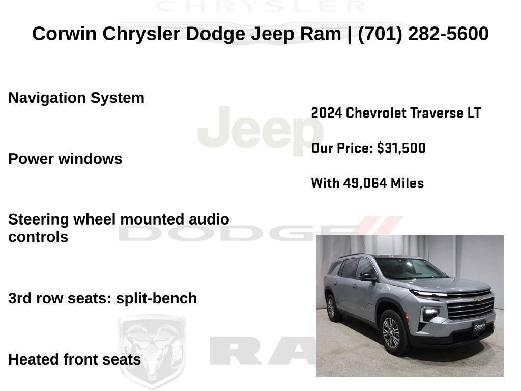 Used 2024 Chevrolet Traverse LT image 13