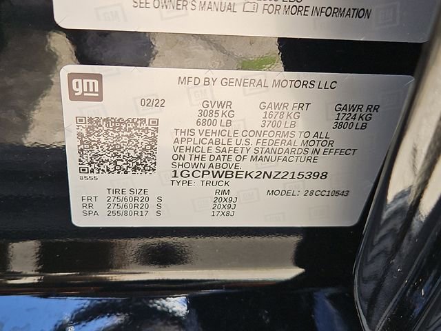 Used 2022 Chevrolet Silverado 1500 Custom w/ LPO, Dark Essentials Package RWD image 29