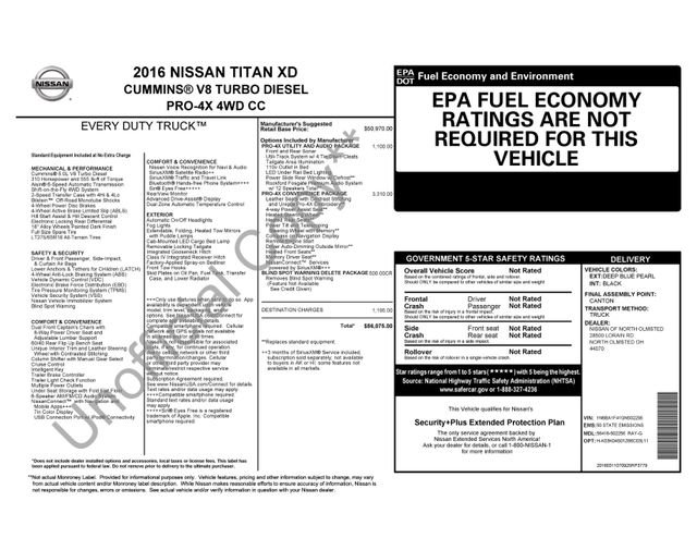 Used 2016 Nissan Titan PRO-4X w/ Pro-4x Convenience Package AWD/4WD image 34