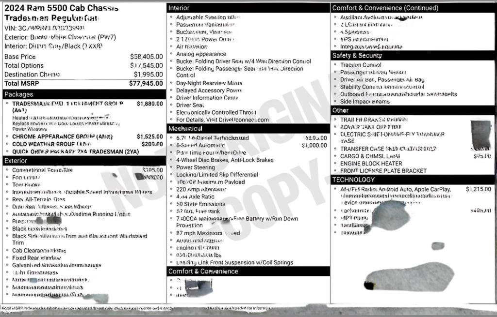 Used 2024 RAM 5500 Tradesman AWD/4WD image 5