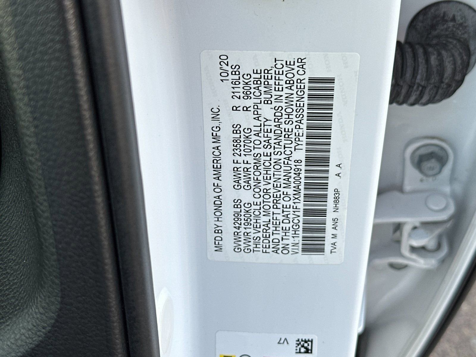 Used 2021 Honda Accord LX image 26
