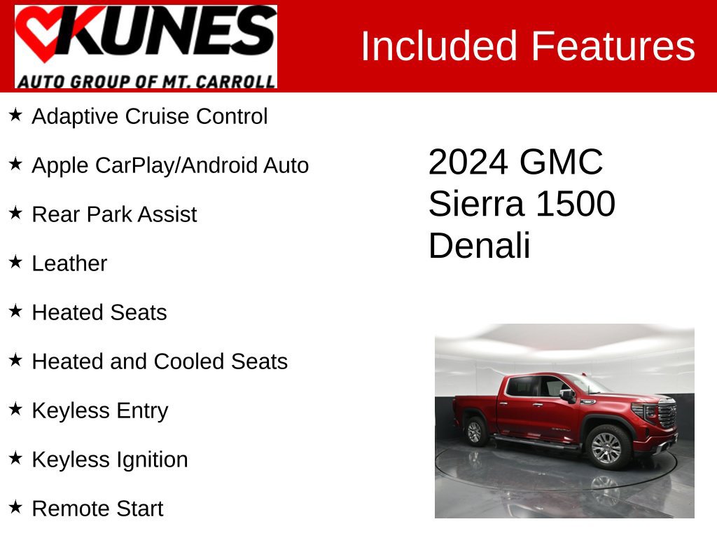 Used 2024 GMC Sierra 1500 Denali w/ Technology Package AWD/4WD image 3