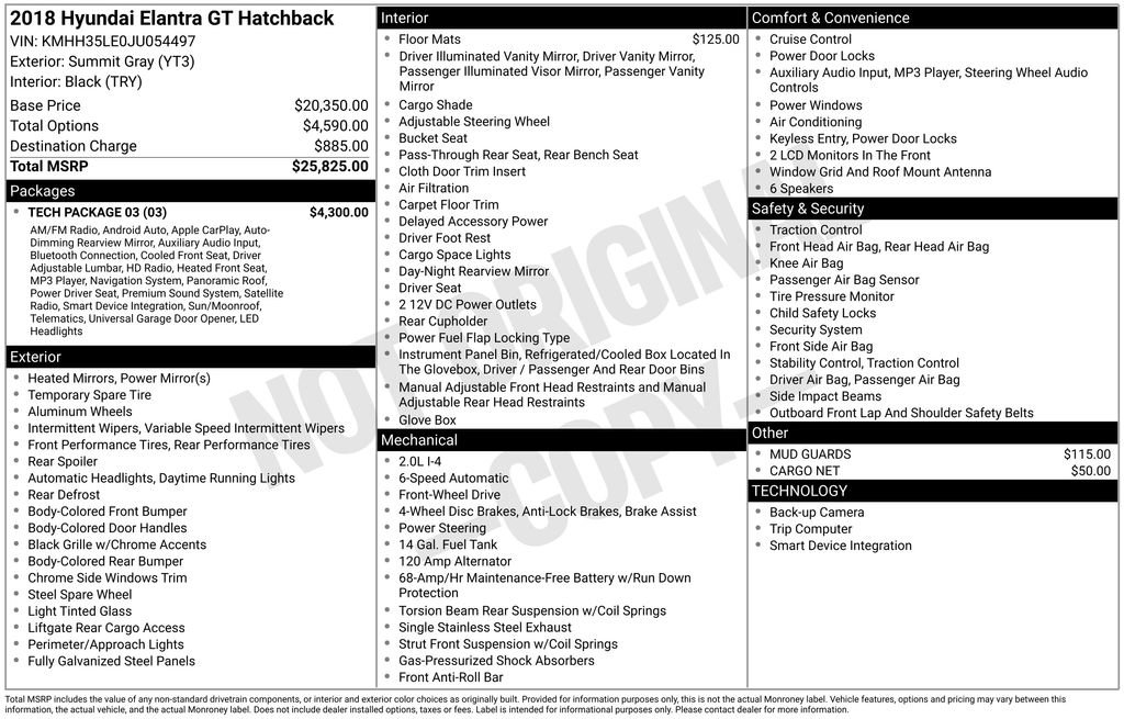 Used 2018 Hyundai Elantra GT w/ Tech Package 03 image 33