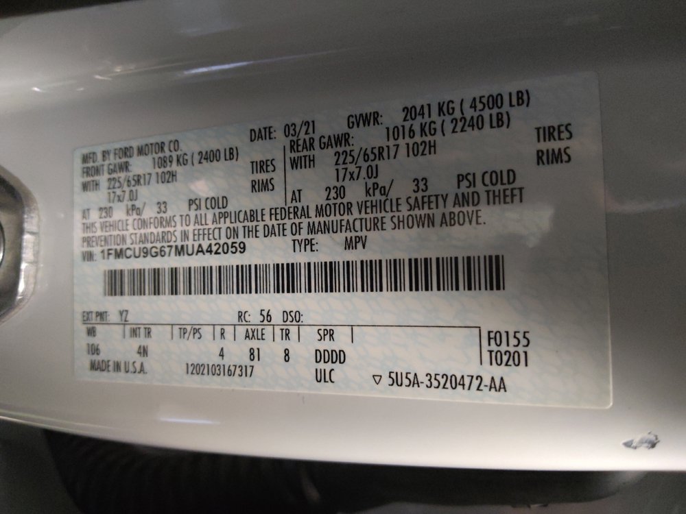 Used 2021 Ford Escape SE AWD/4WD image 33