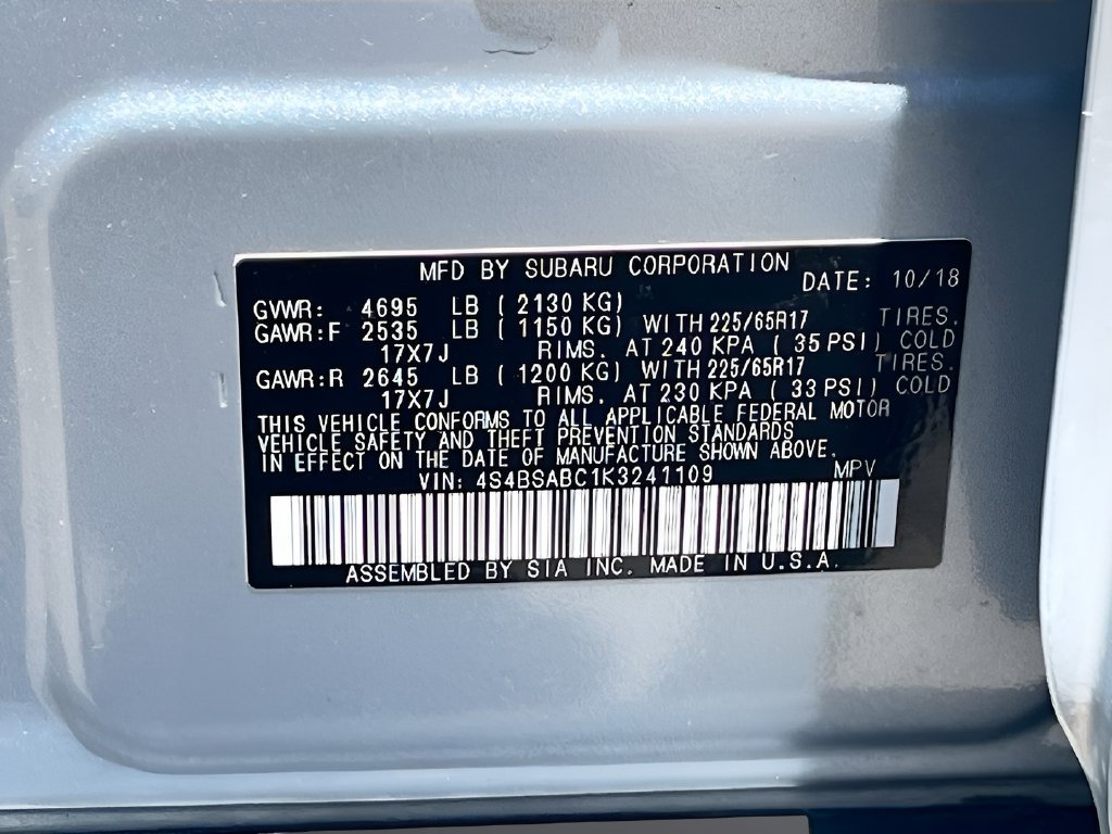Used 2019 Subaru Outback 2.5i AWD/4WD image 29