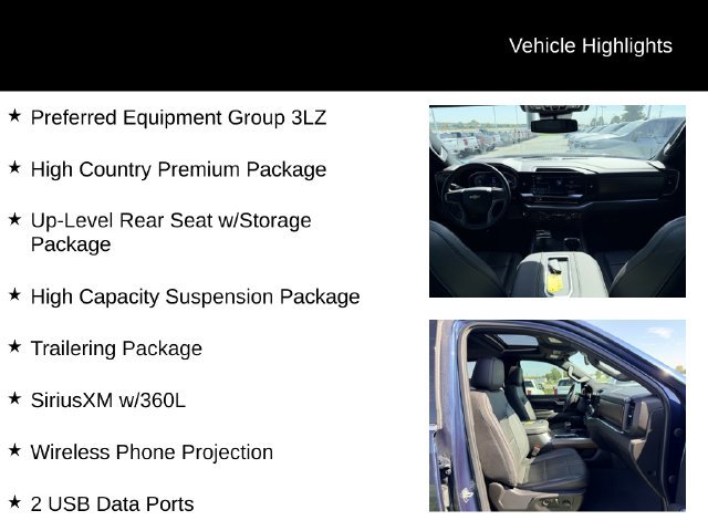 Used 2022 Chevrolet Silverado 1500 High Country w/ High Country Premium Package AWD/4WD image 12