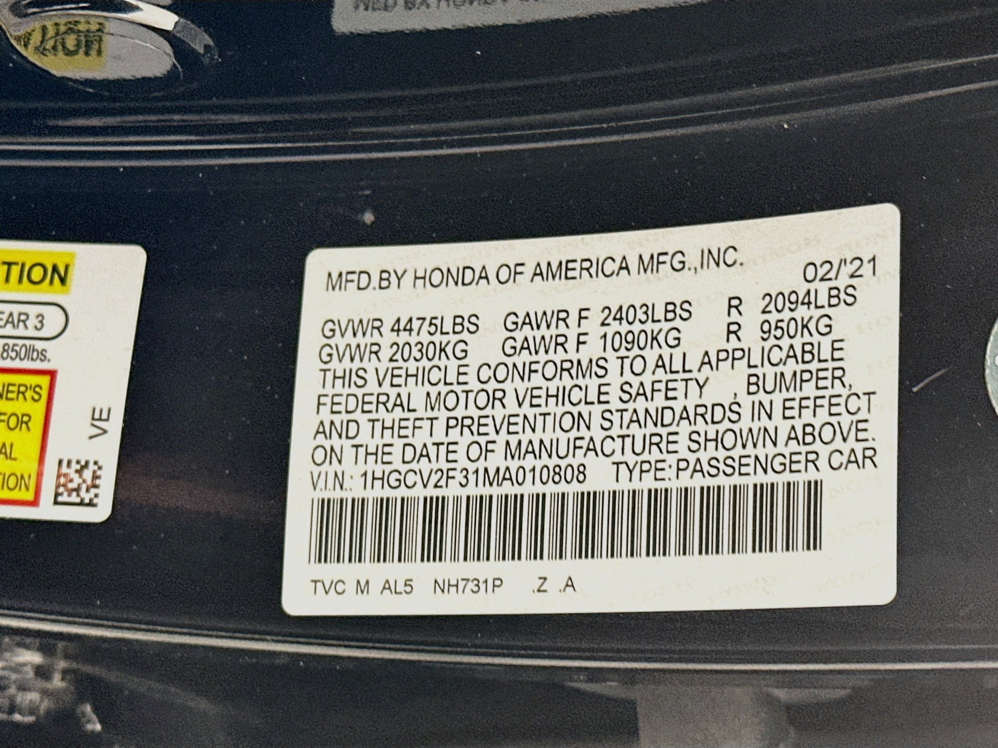 Used 2021 Honda Accord Sport image 12