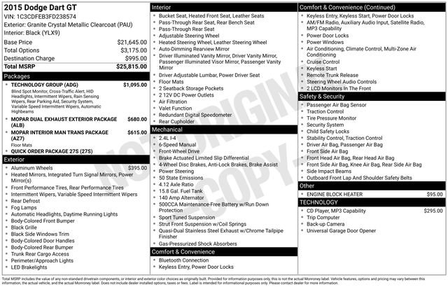Used 2015 Dodge Dart GT w/ Technology Group image 15