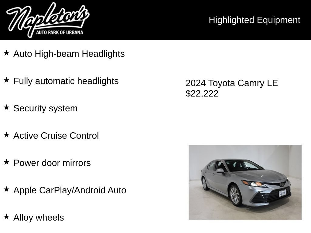 Used 2024 Toyota Camry LE FWD image 16