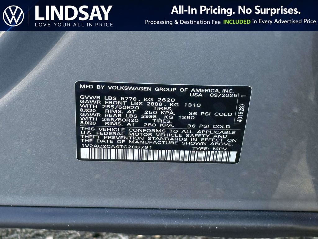 New 2026 Volkswagen Atlas Cross Sport SEL R-Line image 22