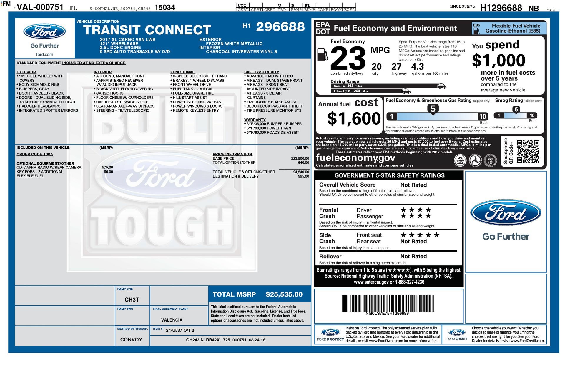 Used 2017 Ford Transit Connect XL FWD image 31